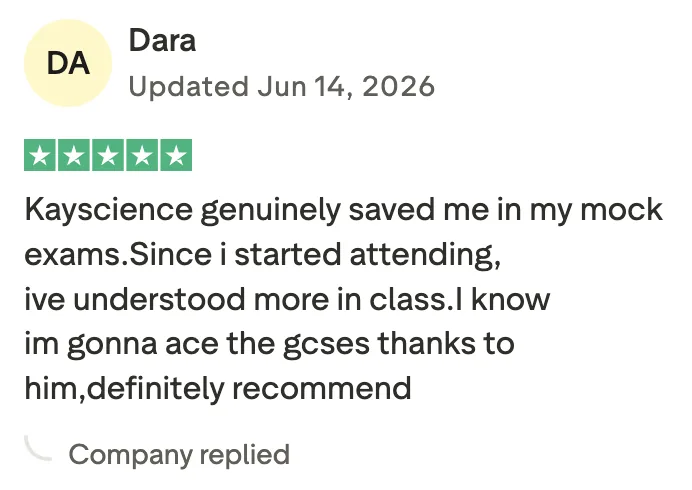 Five-star parent review: KayScience genuinely saved me in my mock exams